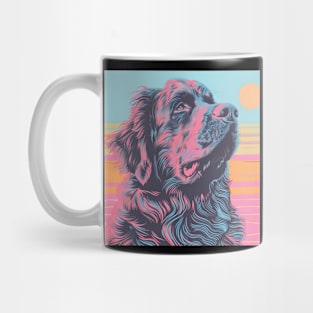 70s Newfoundland Vibes: Pastel Pup Parade Mug